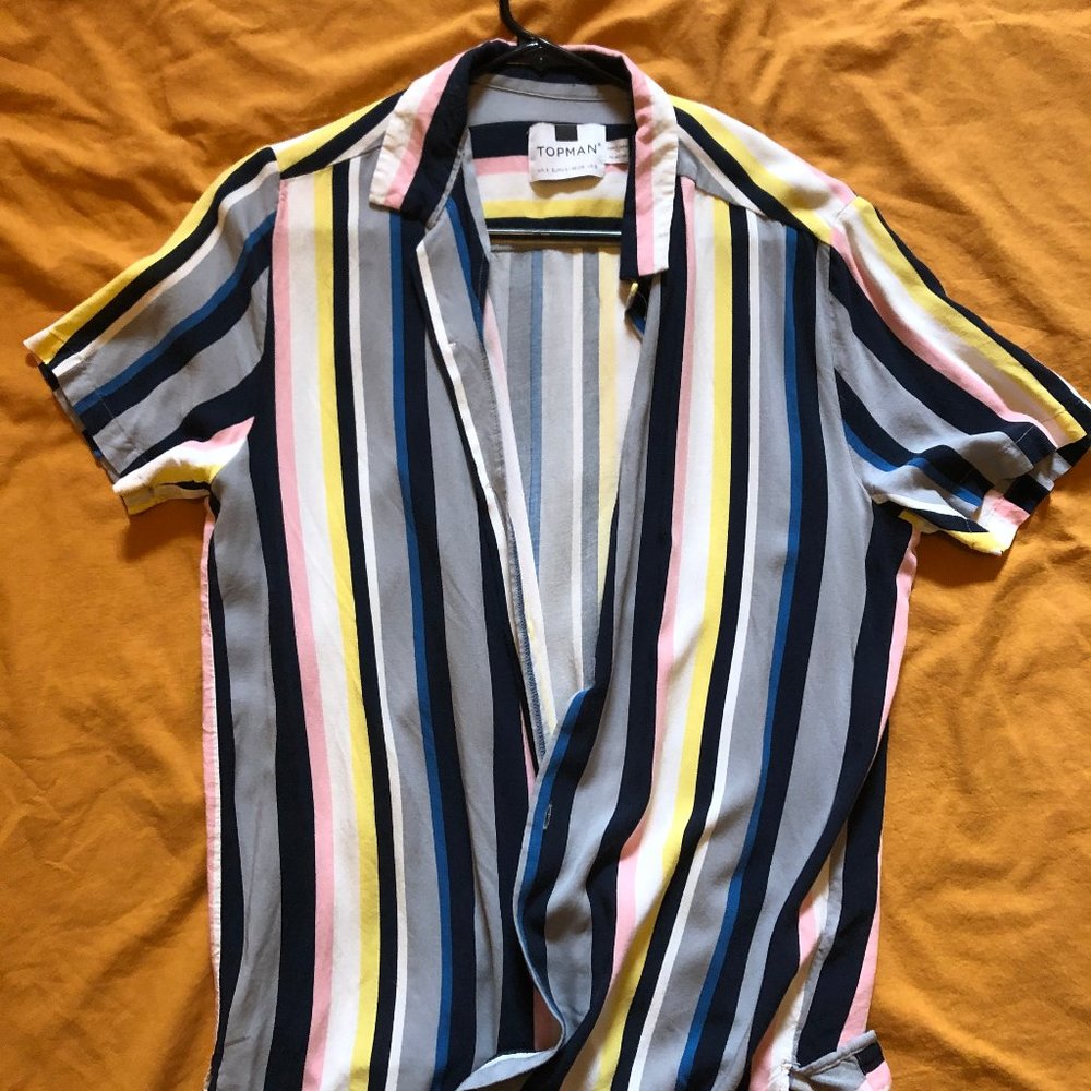 Topman Short Sleeve Button Down